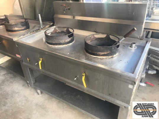 Module wok professionnel Gaz à 2 brûleurs occasion - 1 190,00 € HT