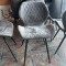 Lot de 55 chaises velours gris effet capitonné en losange